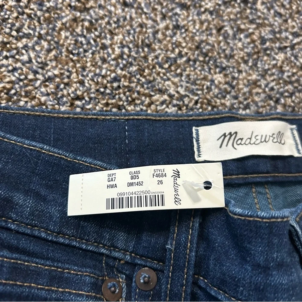 NWT Madewell 10” high-rise skinny jeans size 26 style F4684 spring fall basic